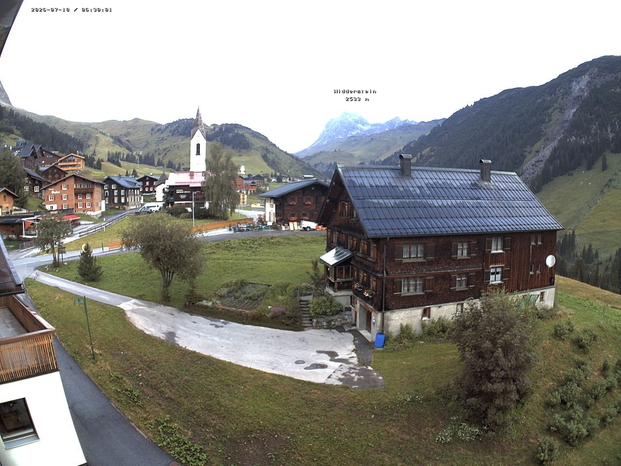 Archiv Foto Webcam Dorfzentrum von Warth