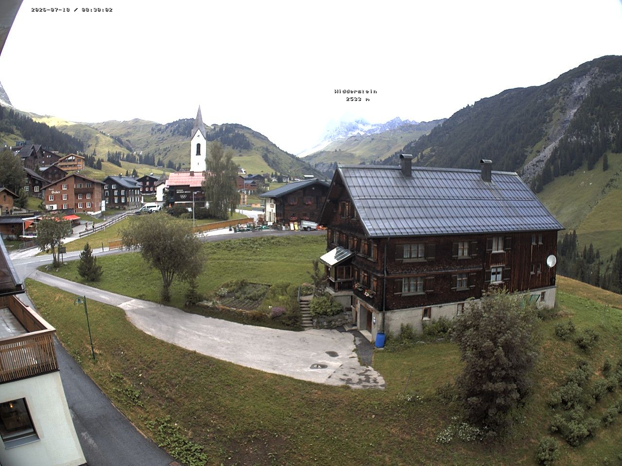 Archiv Foto Webcam Dorfzentrum von Warth