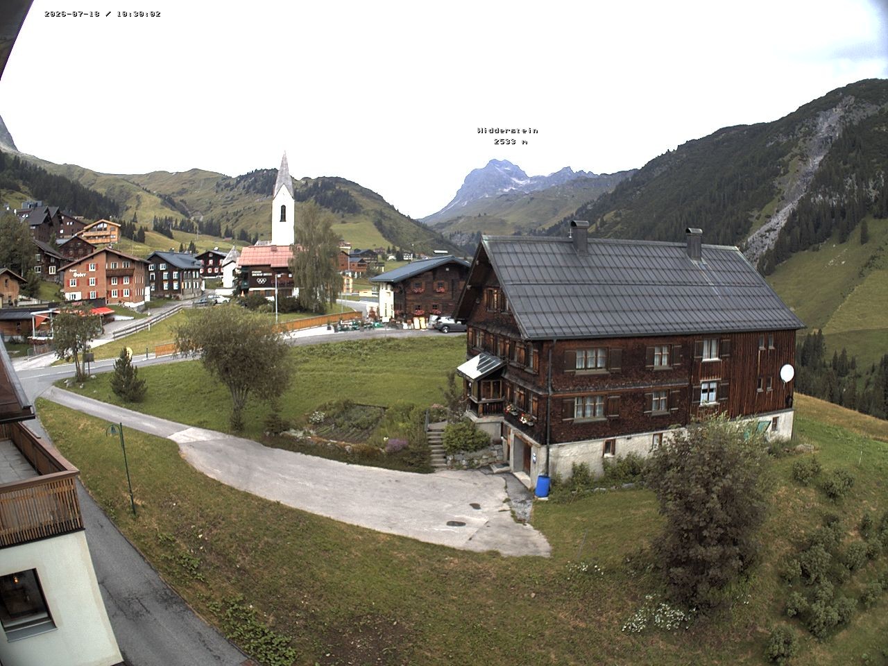 Archiv Foto Webcam Dorfzentrum von Warth
