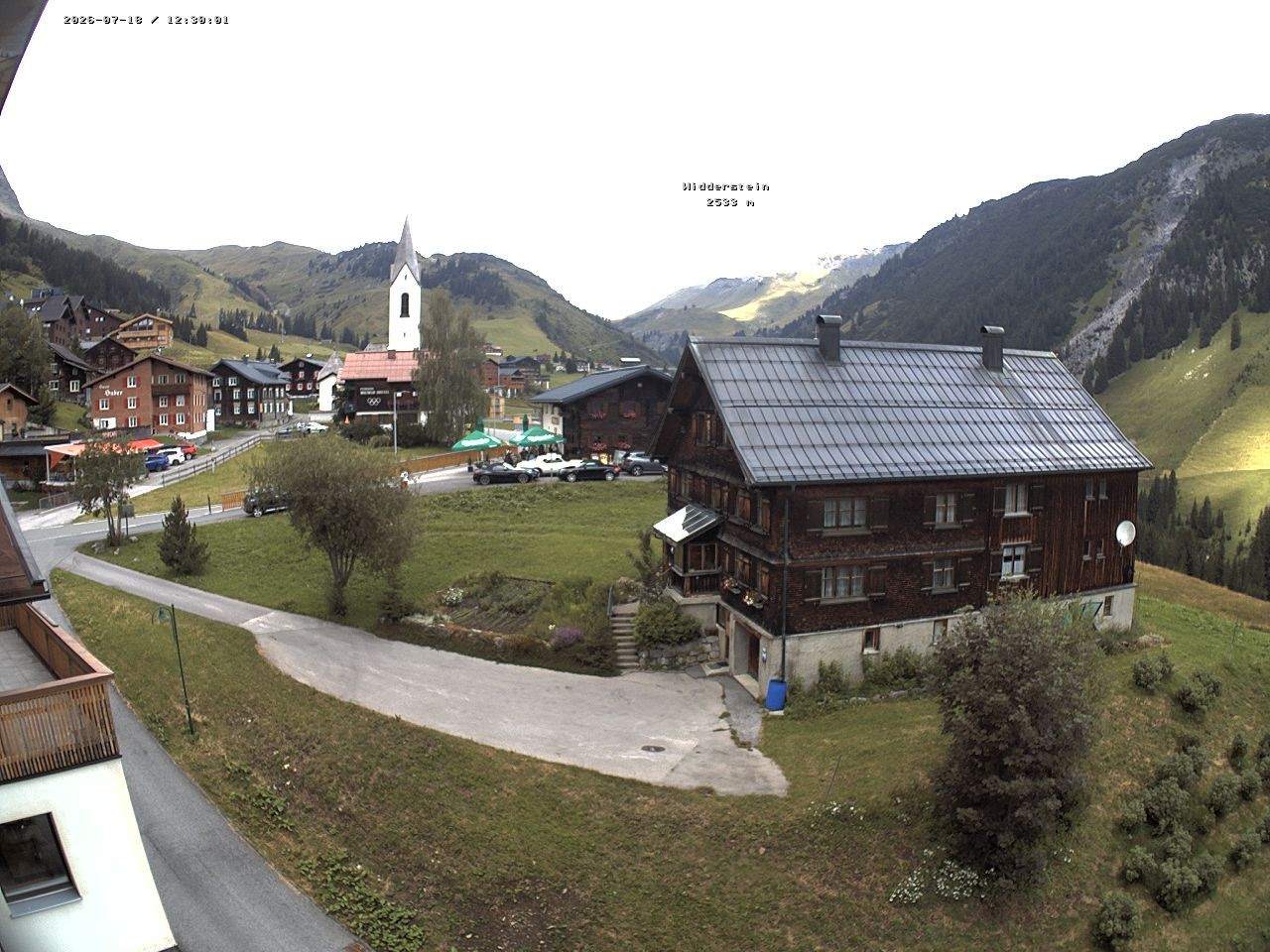 Archiv Foto Webcam Dorfzentrum von Warth