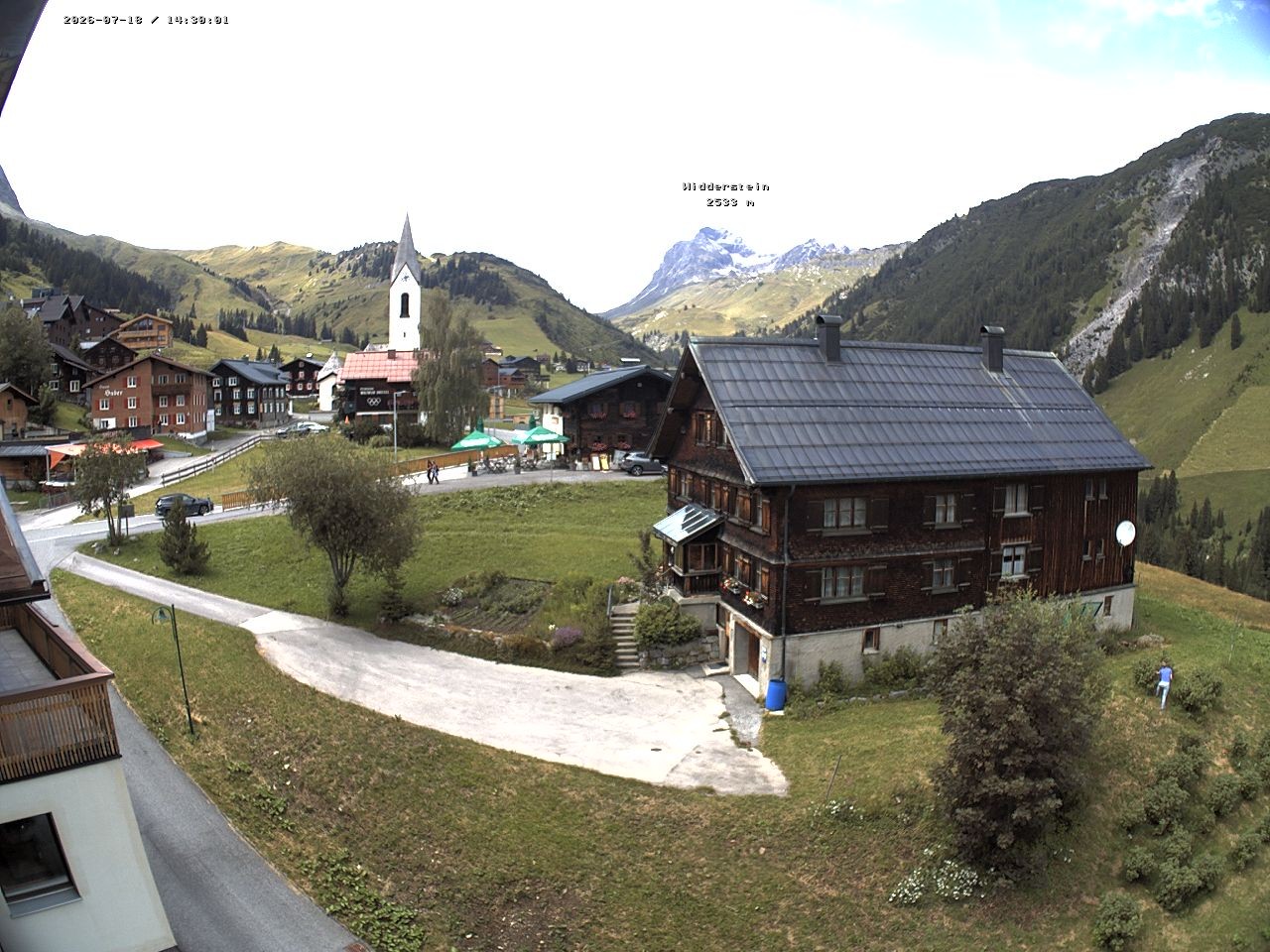 Archiv Foto Webcam Dorfzentrum von Warth