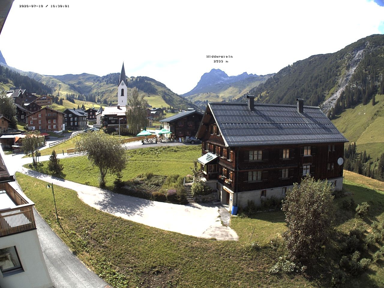 Archiv Foto Webcam Dorfzentrum von Warth