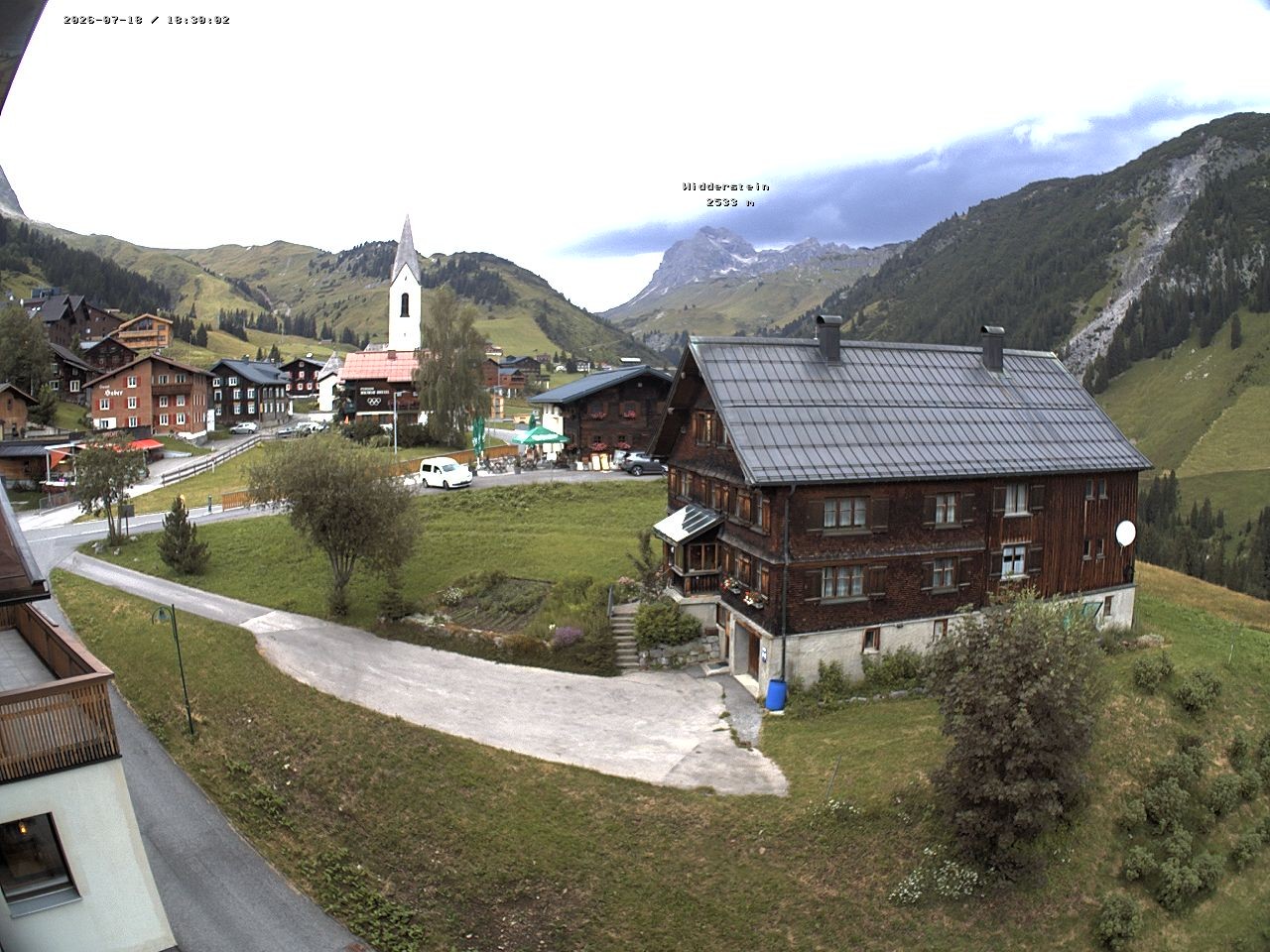 Archiv Foto Webcam Dorfzentrum von Warth