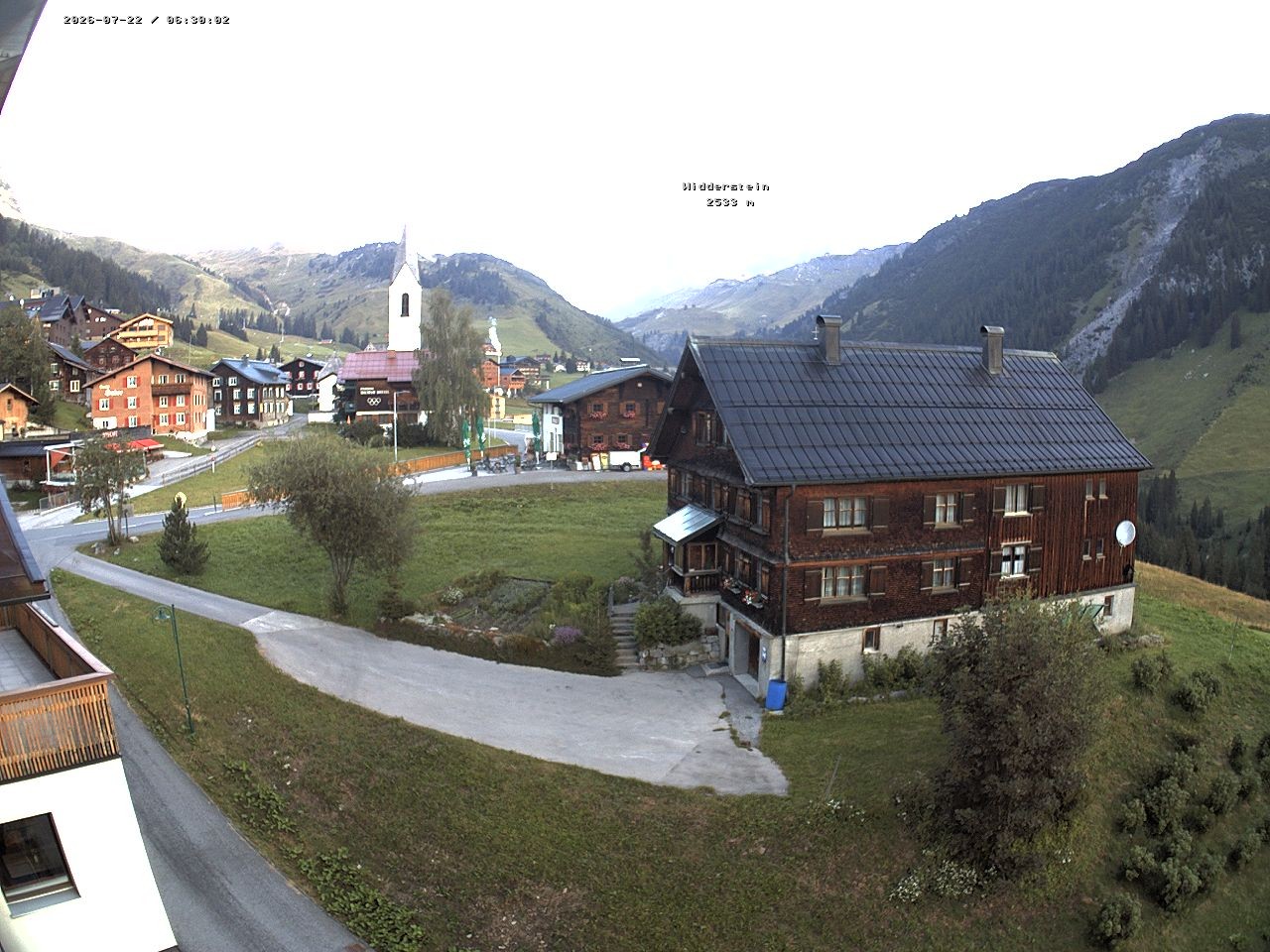 Archiv Foto Webcam Dorfzentrum von Warth