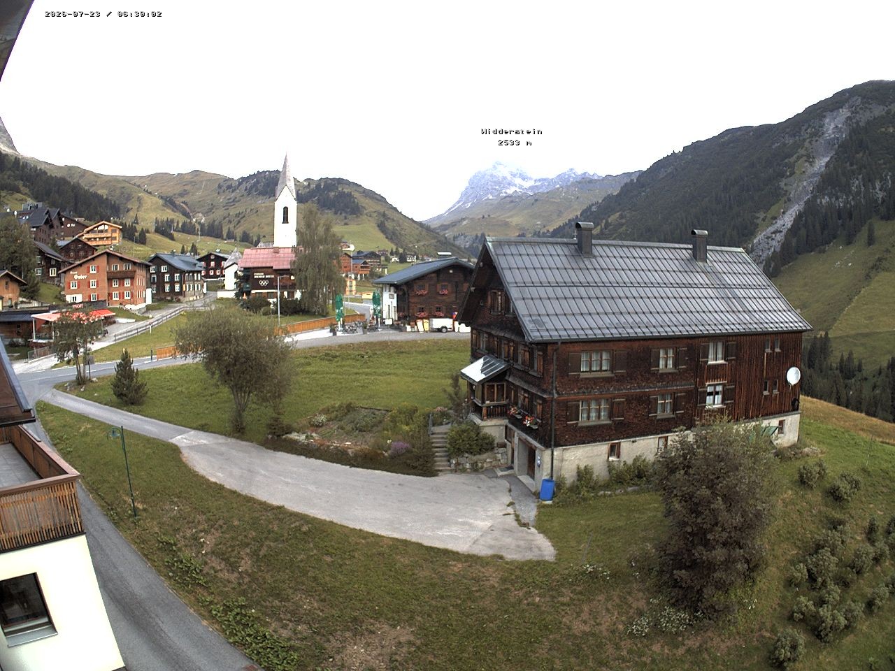 Archiv Foto Webcam Dorfzentrum von Warth