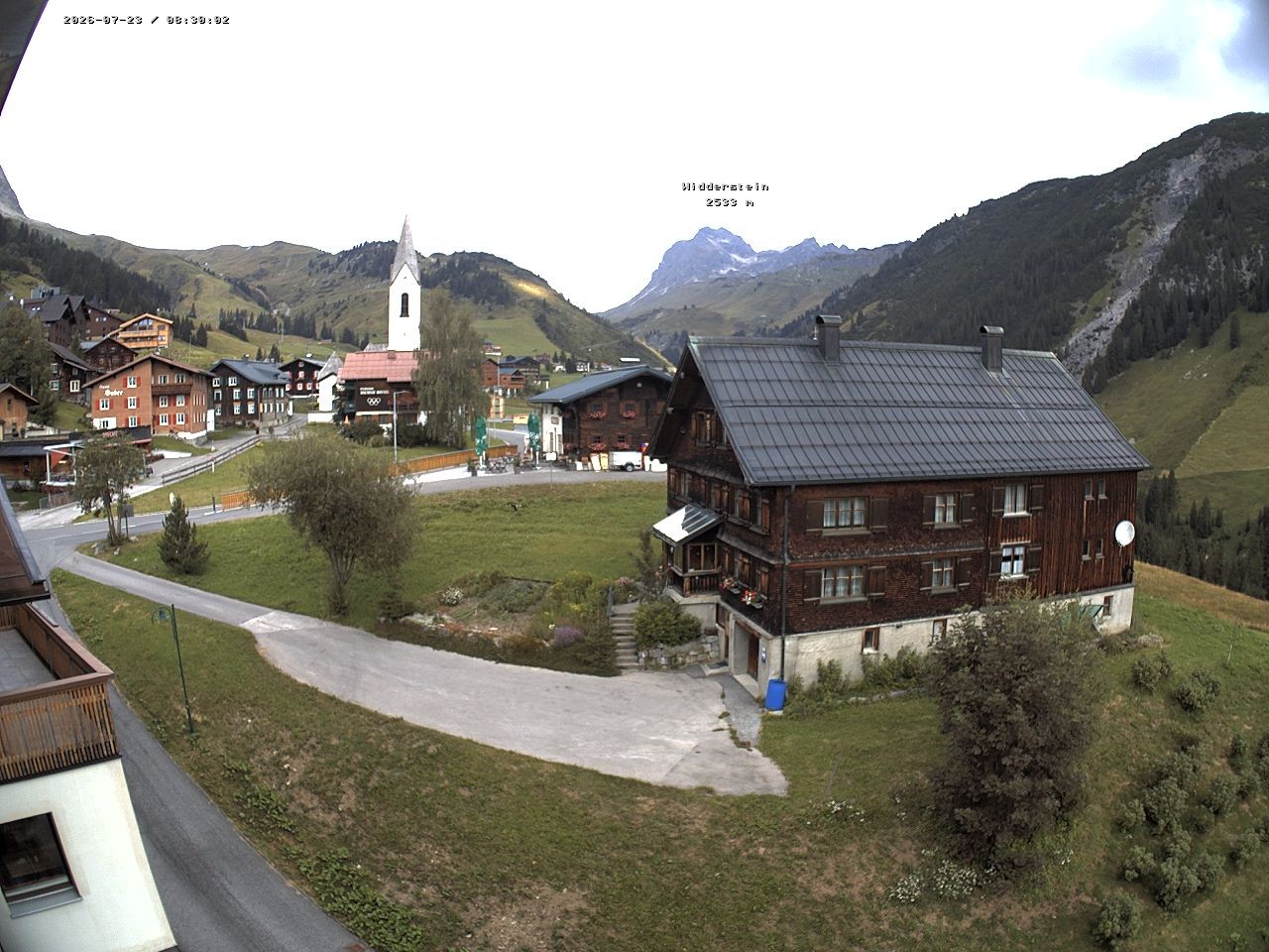 Archiv Foto Webcam Dorfzentrum von Warth