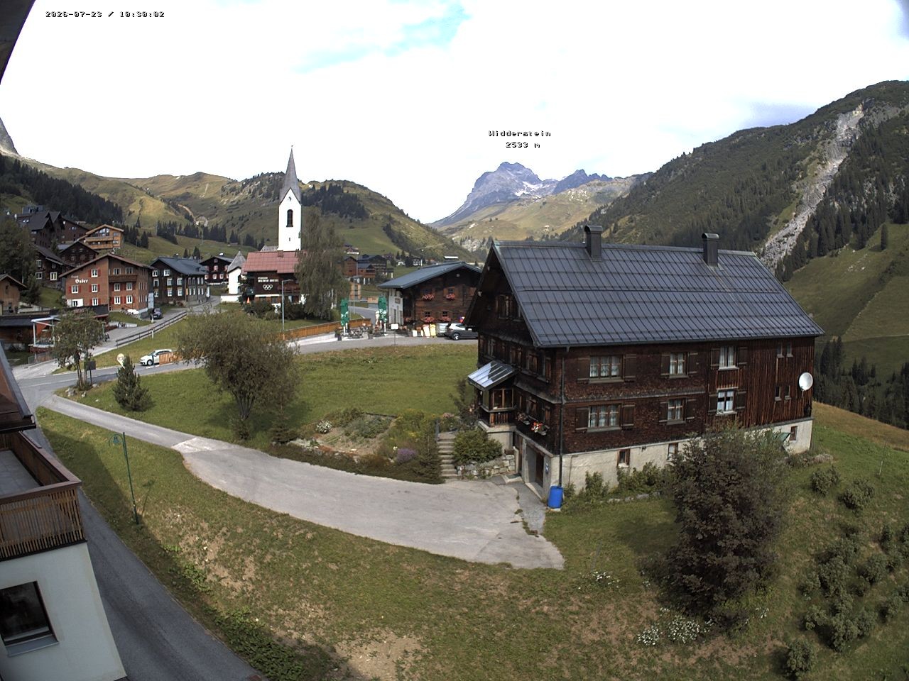 Archiv Foto Webcam Dorfzentrum von Warth