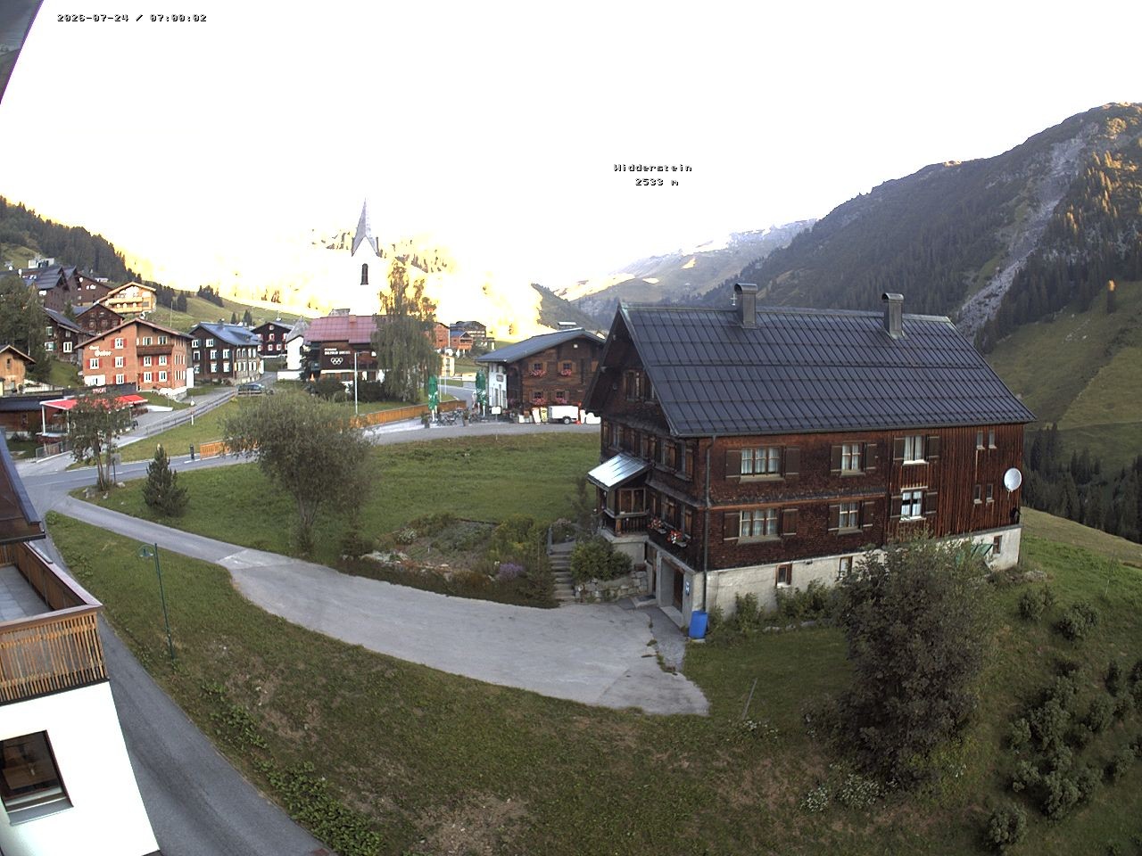 Archiv Foto Webcam Dorfzentrum von Warth