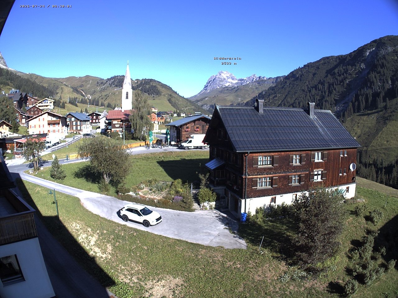 Archiv Foto Webcam Dorfzentrum von Warth