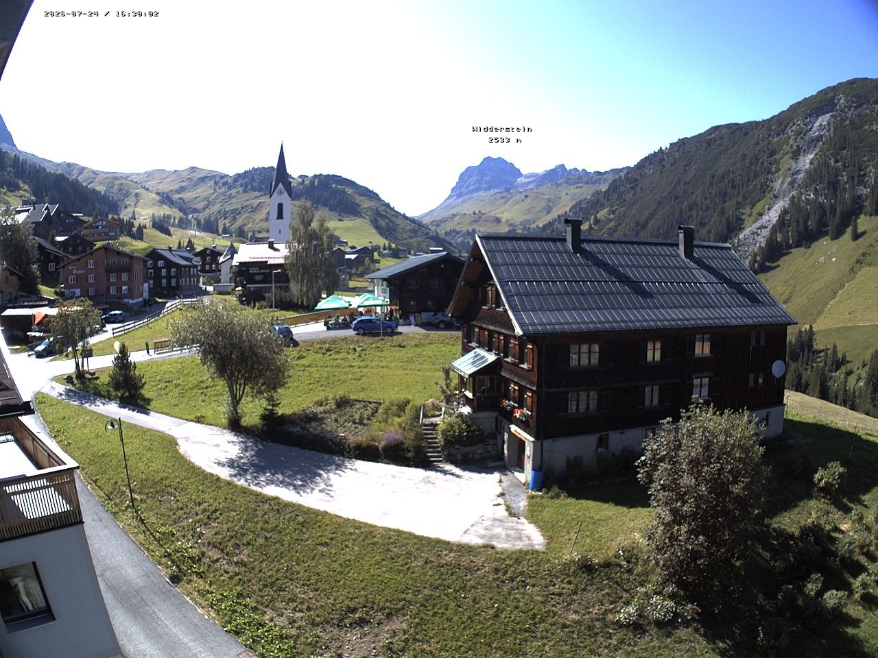 Archiv Foto Webcam Dorfzentrum von Warth