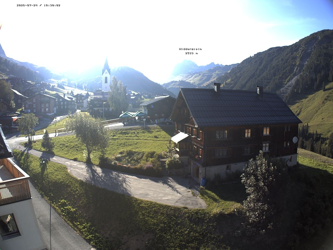 Archiv Foto Webcam Dorfzentrum von Warth