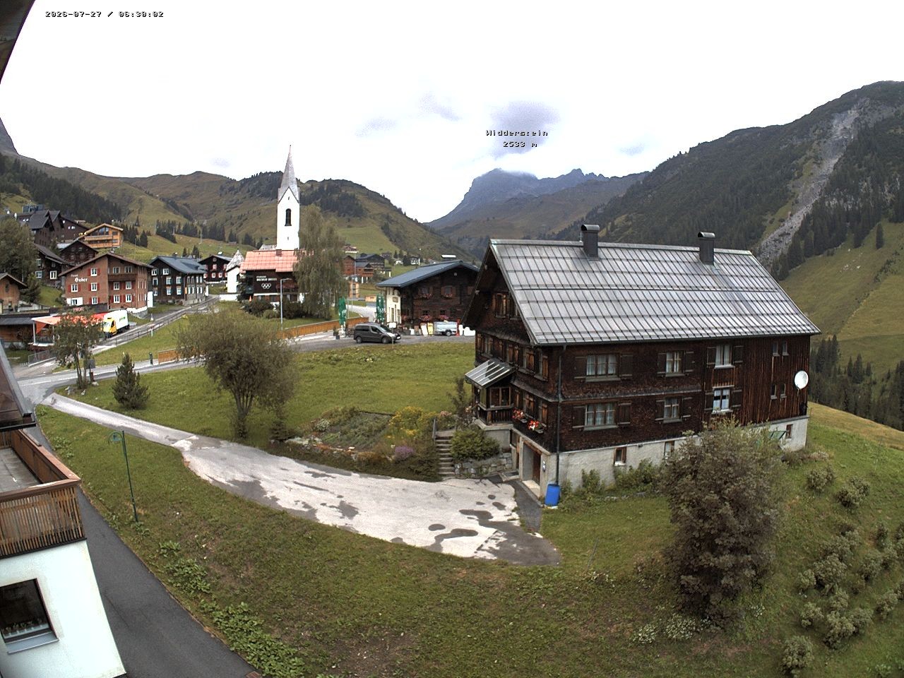 Archiv Foto Webcam Dorfzentrum von Warth