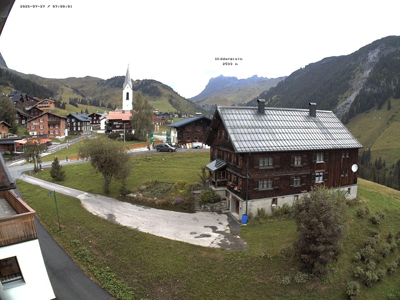 Archiv Foto Webcam Dorfzentrum von Warth