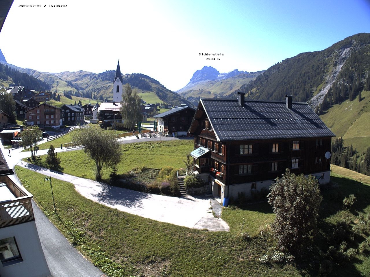 Archiv Foto Webcam Dorfzentrum von Warth