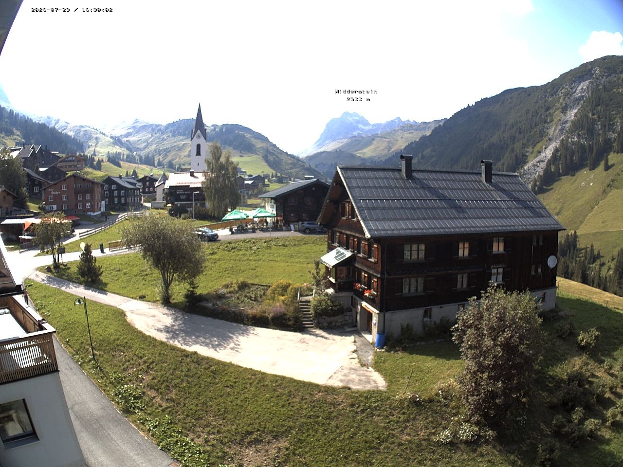 Archiv Foto Webcam Dorfzentrum von Warth