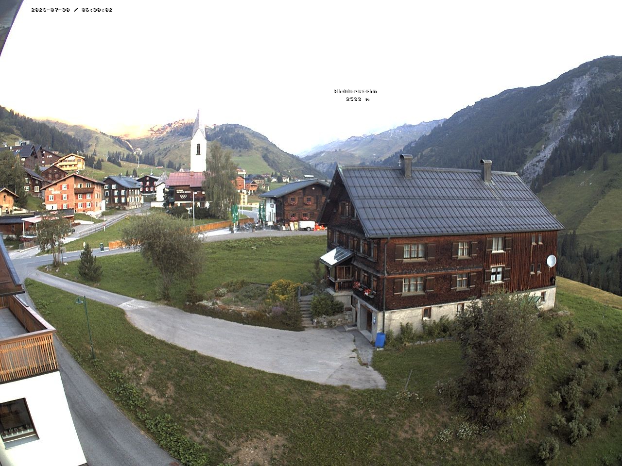 Archiv Foto Webcam Dorfzentrum von Warth
