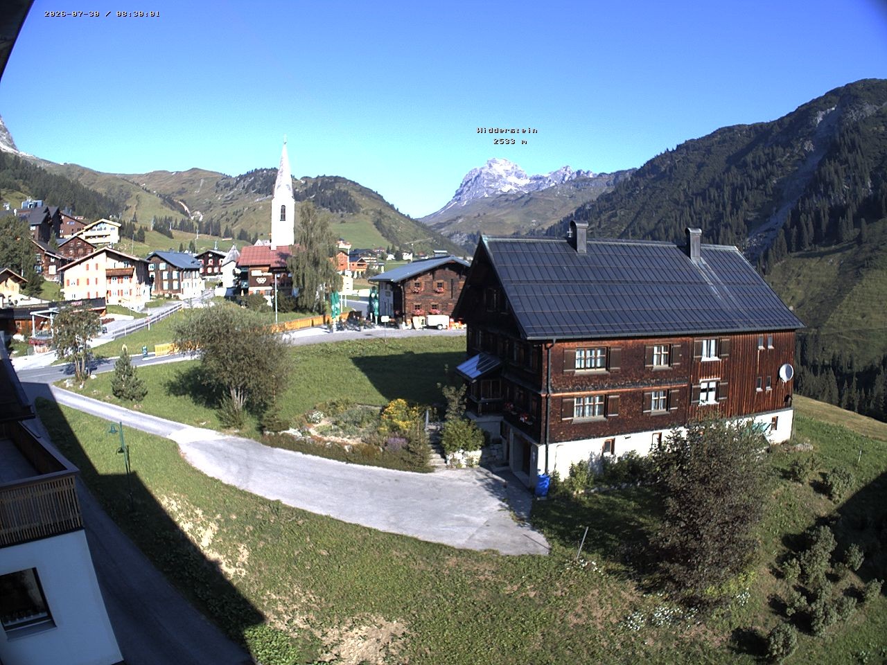 Archiv Foto Webcam Dorfzentrum von Warth