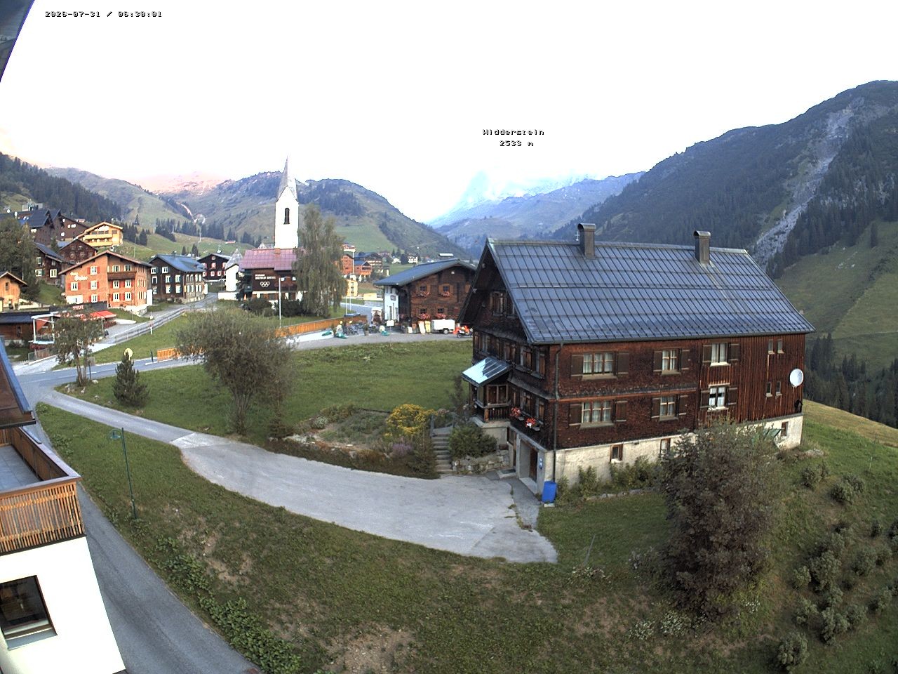 Archiv Foto Webcam Dorfzentrum von Warth