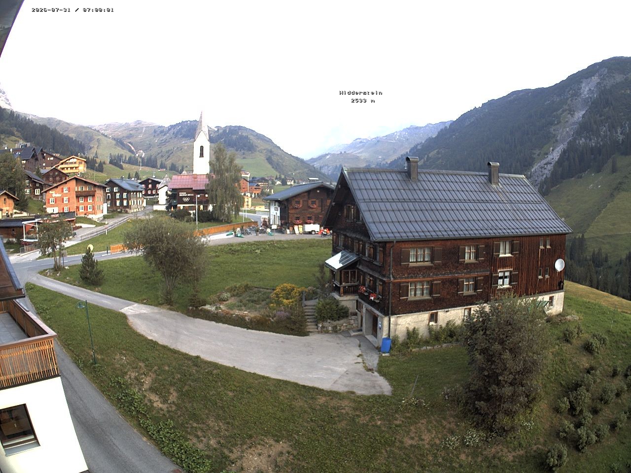 Archiv Foto Webcam Dorfzentrum von Warth
