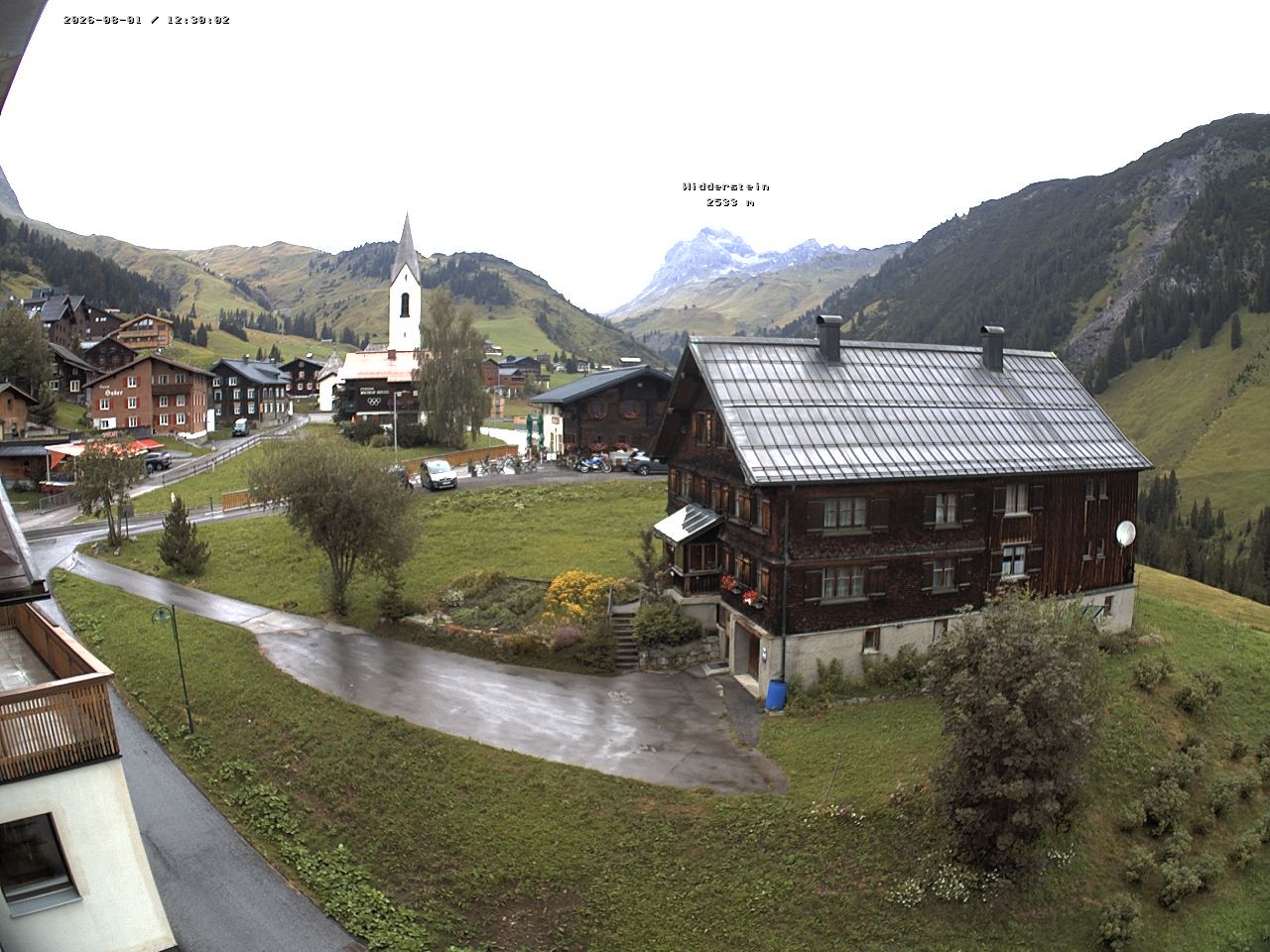 Archiv Foto Webcam Dorfzentrum von Warth