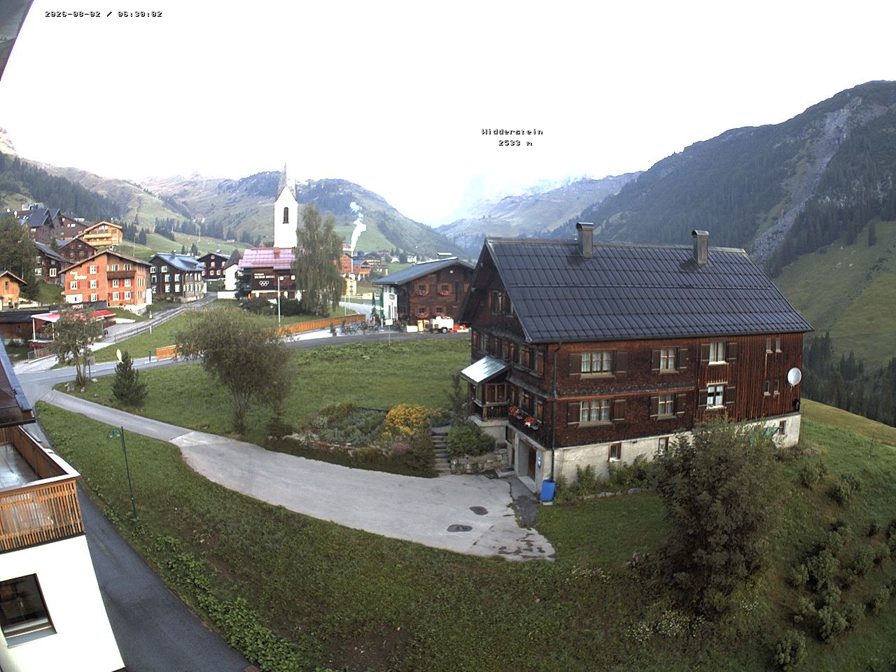 Archiv Foto Webcam Dorfzentrum von Warth