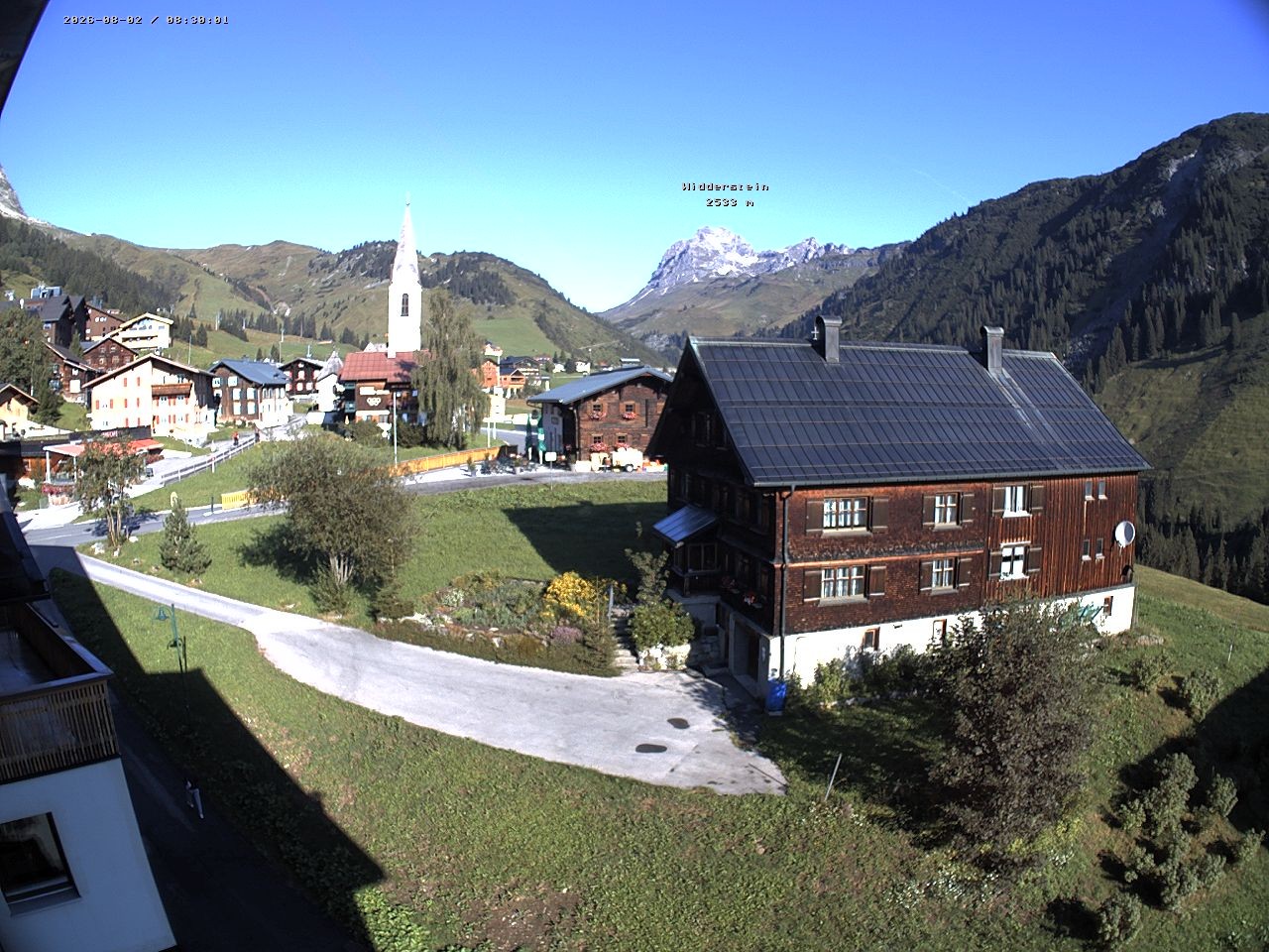 Archiv Foto Webcam Dorfzentrum von Warth