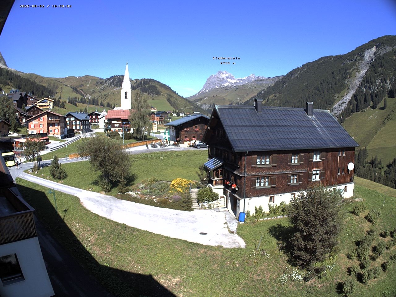 Archiv Foto Webcam Dorfzentrum von Warth