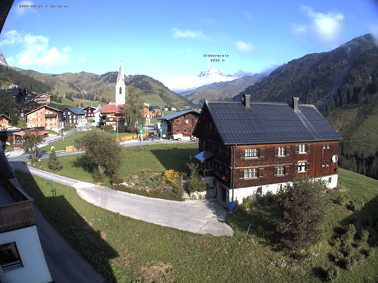 Archiv Foto Webcam Dorfzentrum von Warth