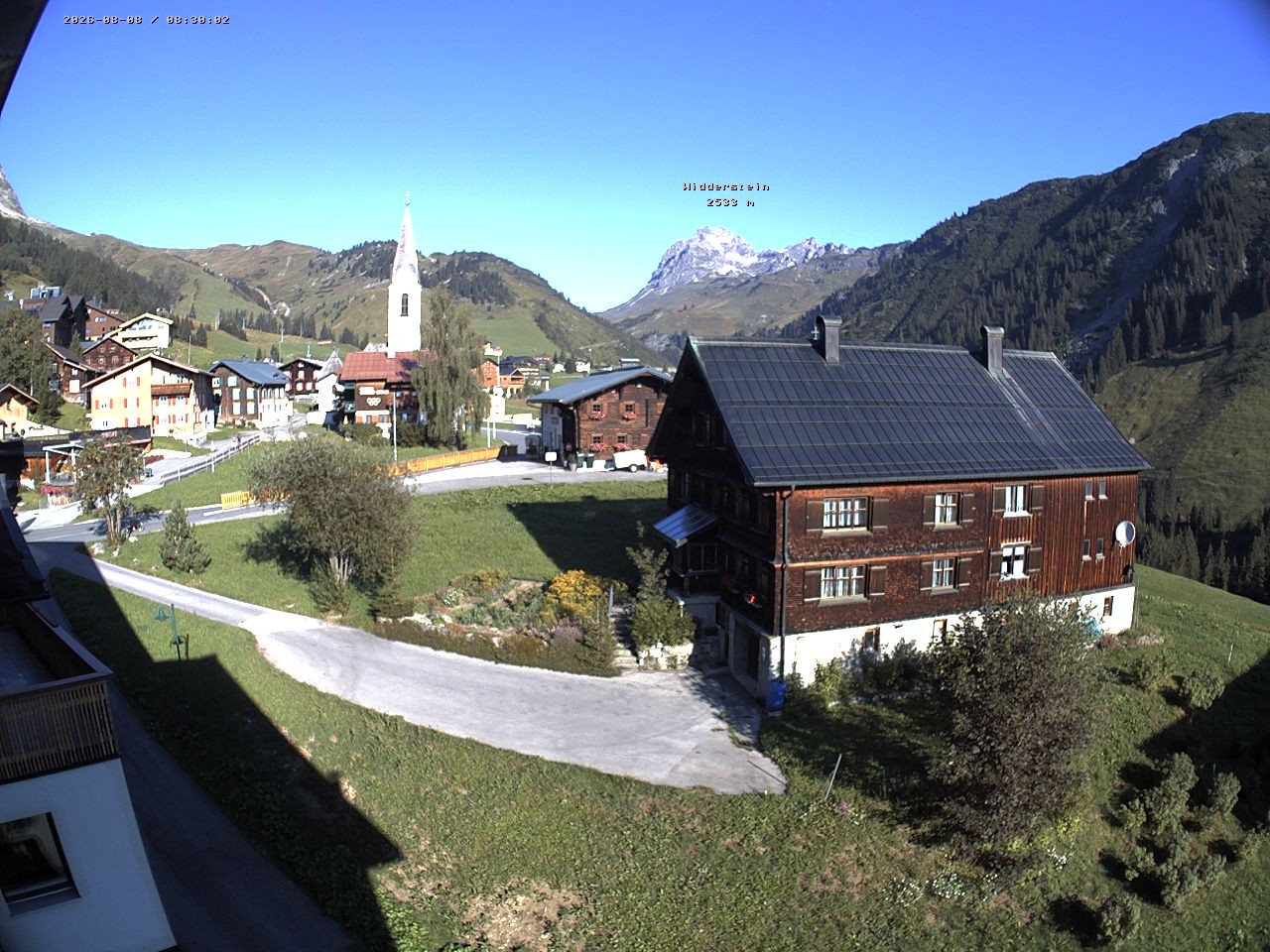 Archiv Foto Webcam Dorfzentrum von Warth