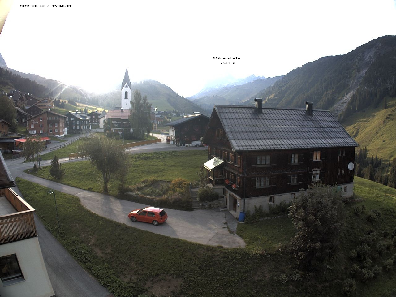 Archived image Webcam Village center Warth
