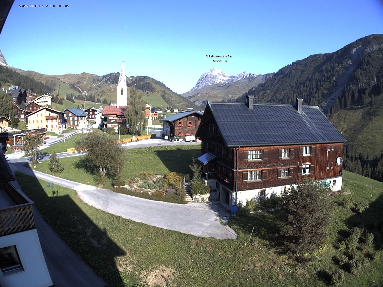 Archiv Foto Webcam Dorfzentrum von Warth