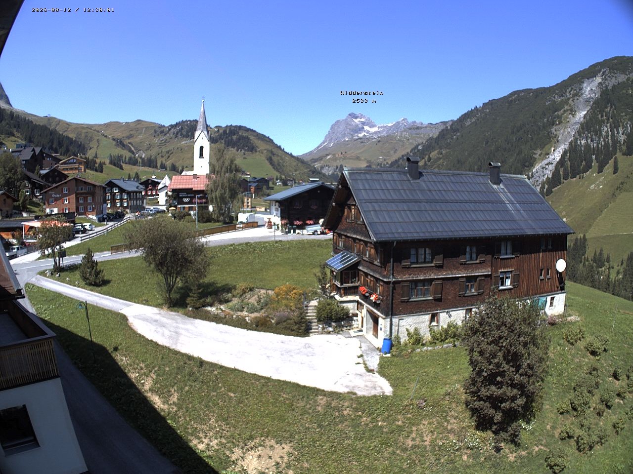 Archiv Foto Webcam Dorfzentrum von Warth