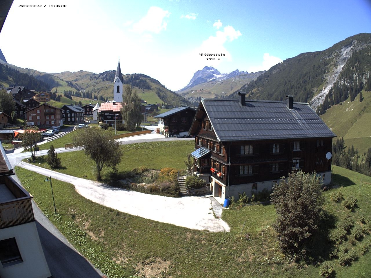 Archiv Foto Webcam Dorfzentrum von Warth