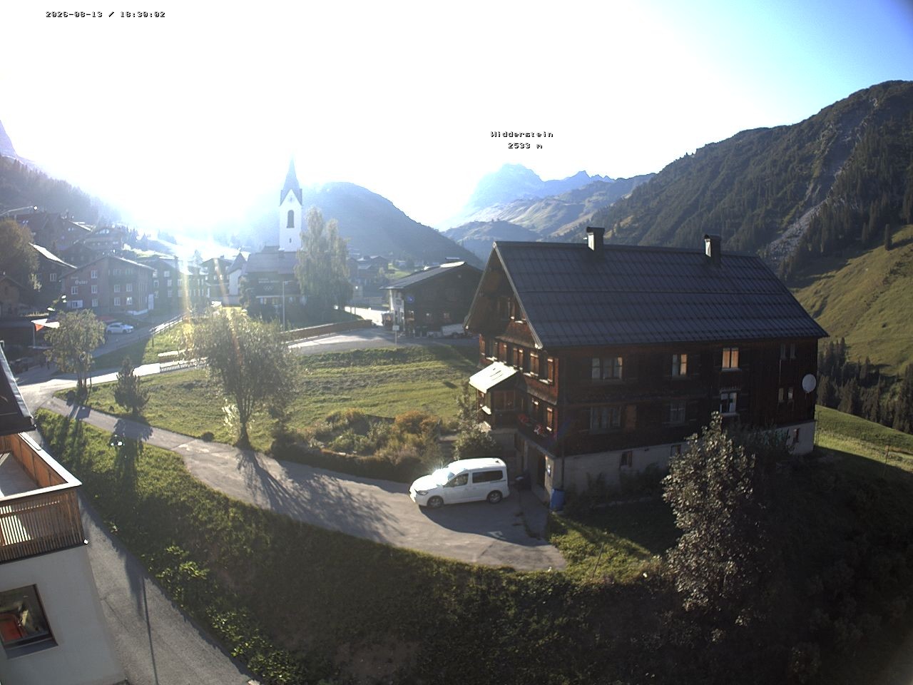 Archiv Foto Webcam Dorfzentrum von Warth
