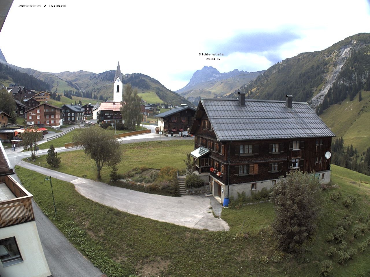 Archiv Foto Webcam Dorfzentrum von Warth