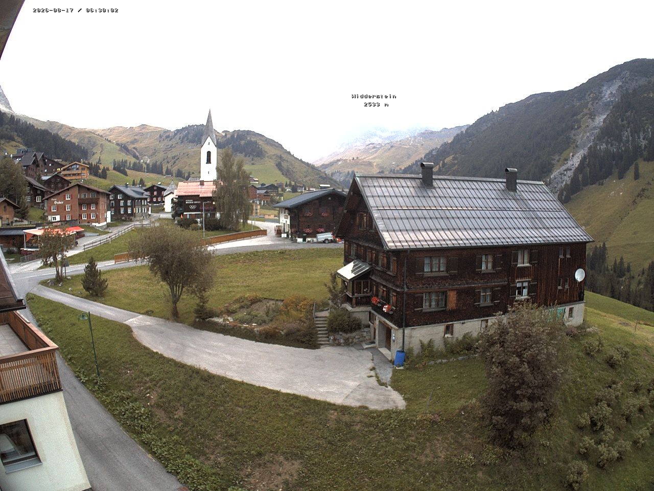 Archiv Foto Webcam Dorfzentrum von Warth