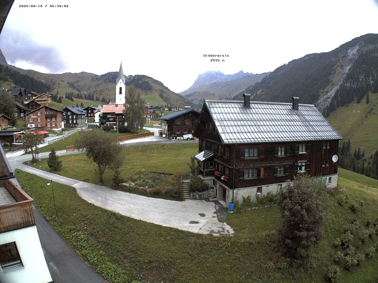 Archiv Foto Webcam Dorfzentrum von Warth