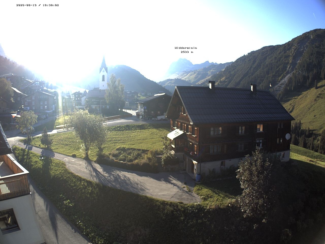 Archived image Webcam Village center Warth