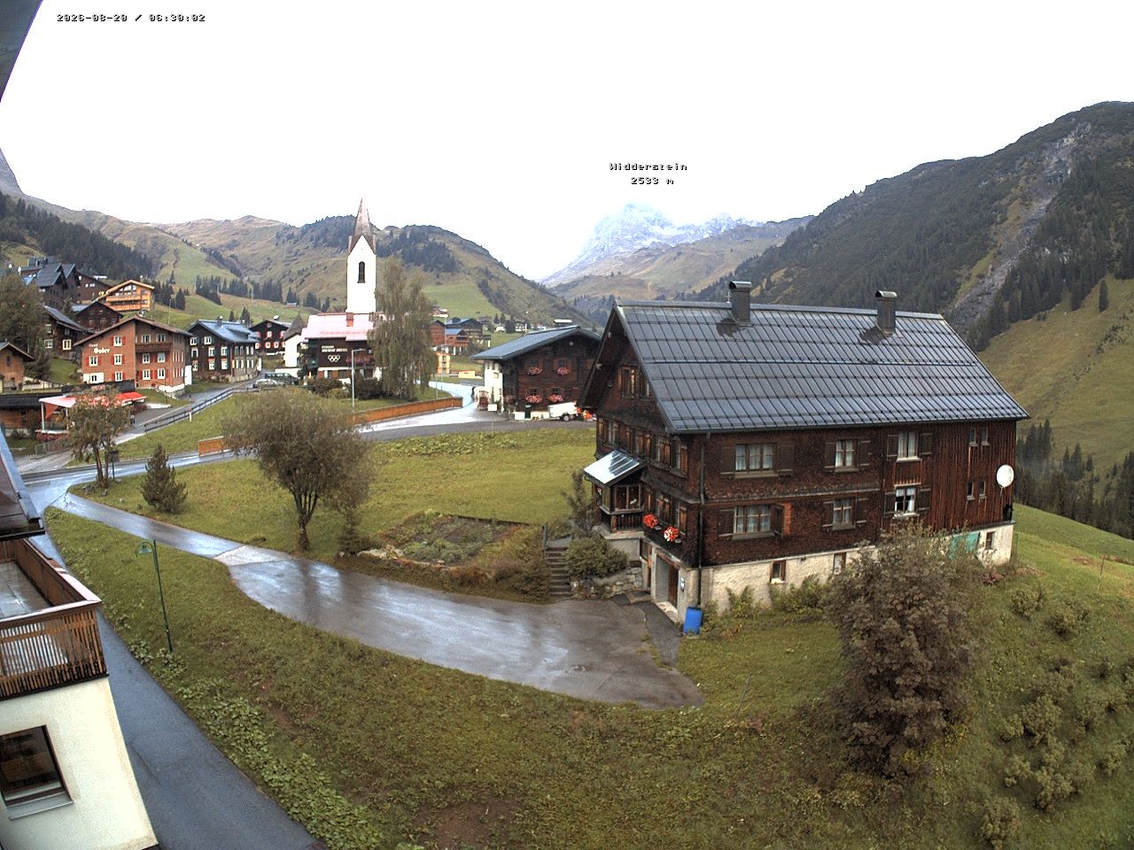 Archiv Foto Webcam Dorfzentrum von Warth
