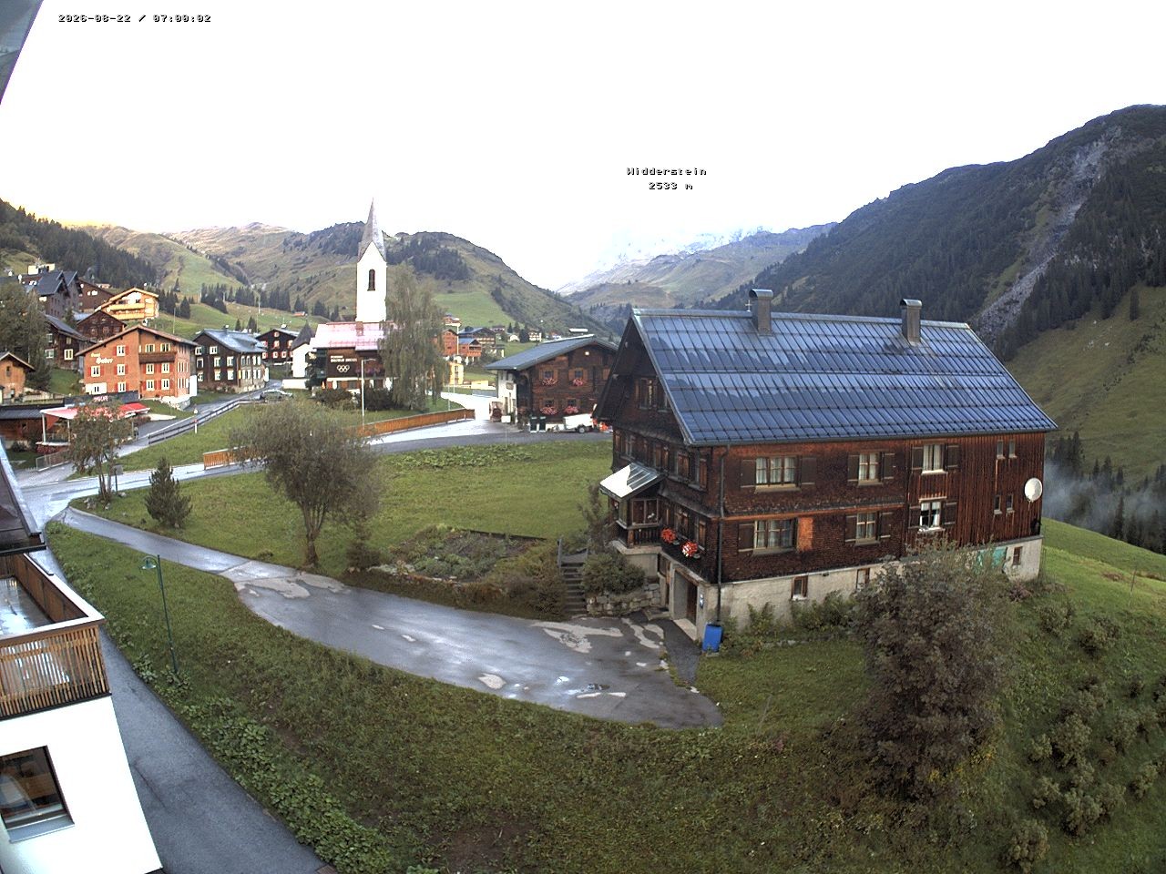 Archiv Foto Webcam Dorfzentrum von Warth