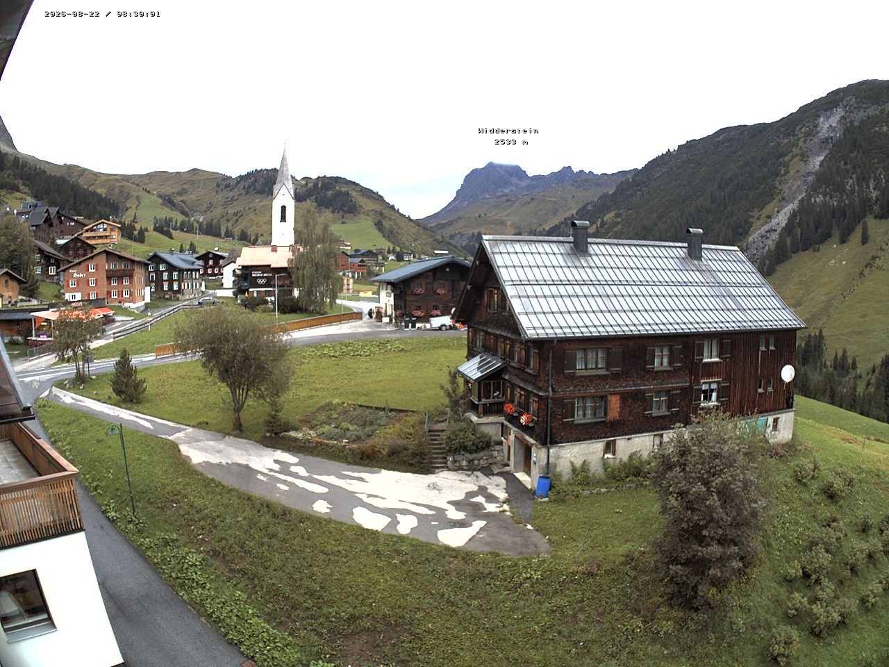 Archiv Foto Webcam Dorfzentrum von Warth