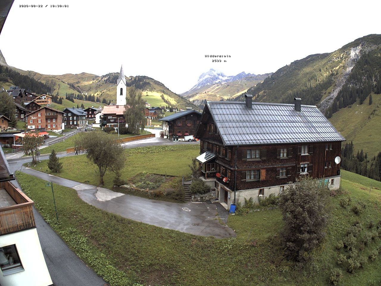 Archiv Foto Webcam Dorfzentrum von Warth