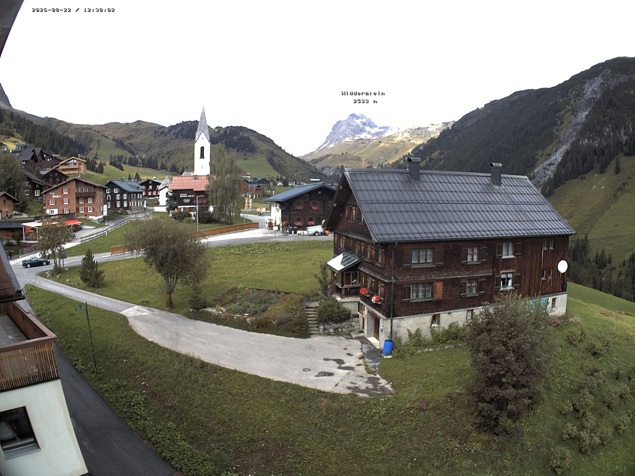 Archiv Foto Webcam Dorfzentrum von Warth