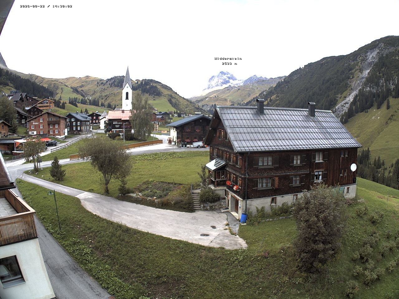 Archiv Foto Webcam Dorfzentrum von Warth