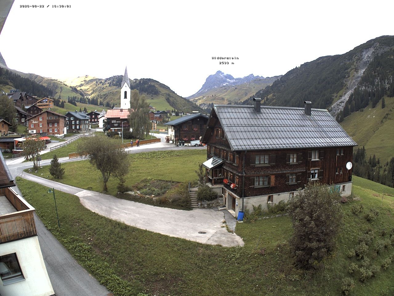 Archiv Foto Webcam Dorfzentrum von Warth