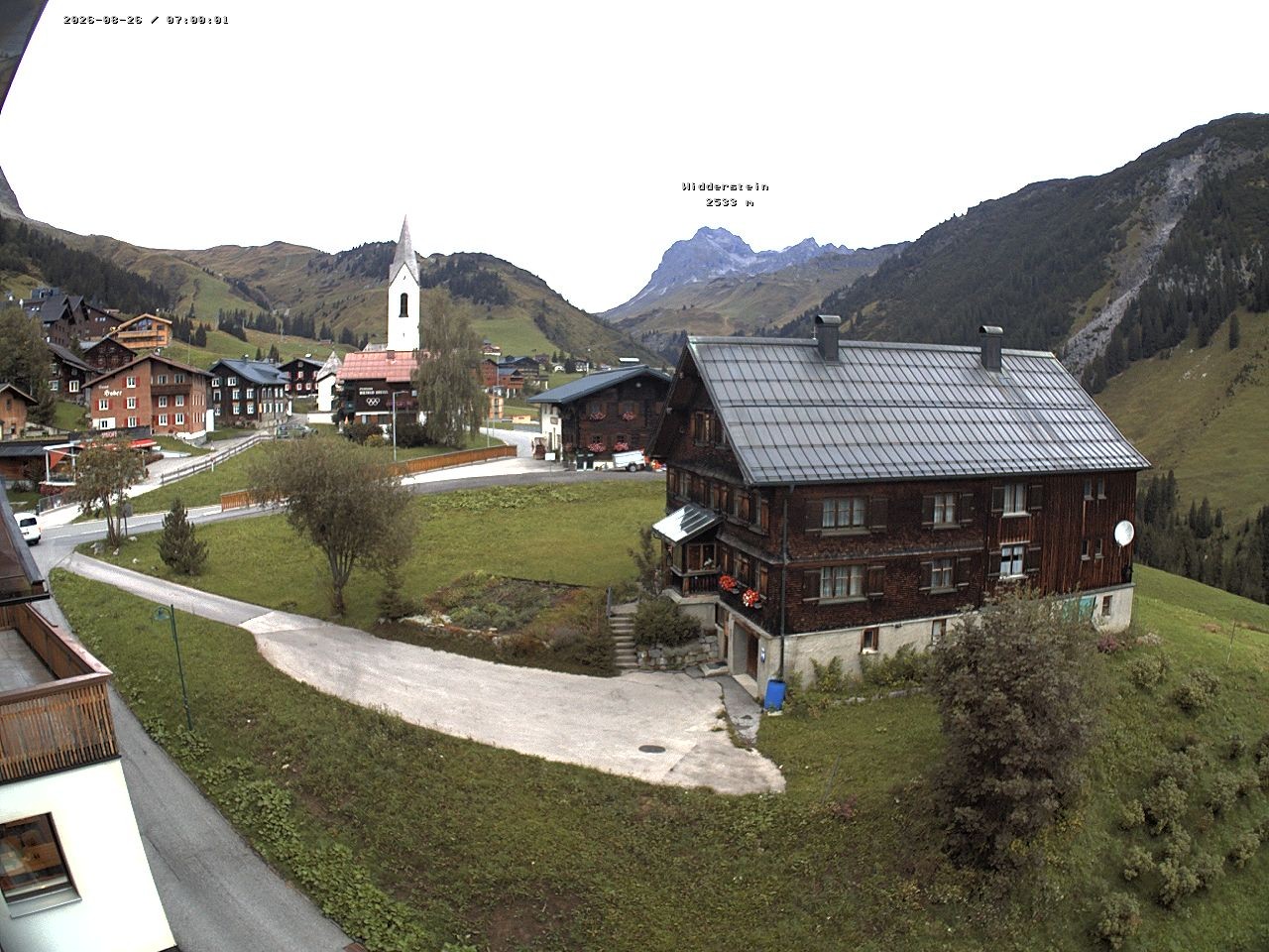 Archiv Foto Webcam Dorfzentrum von Warth