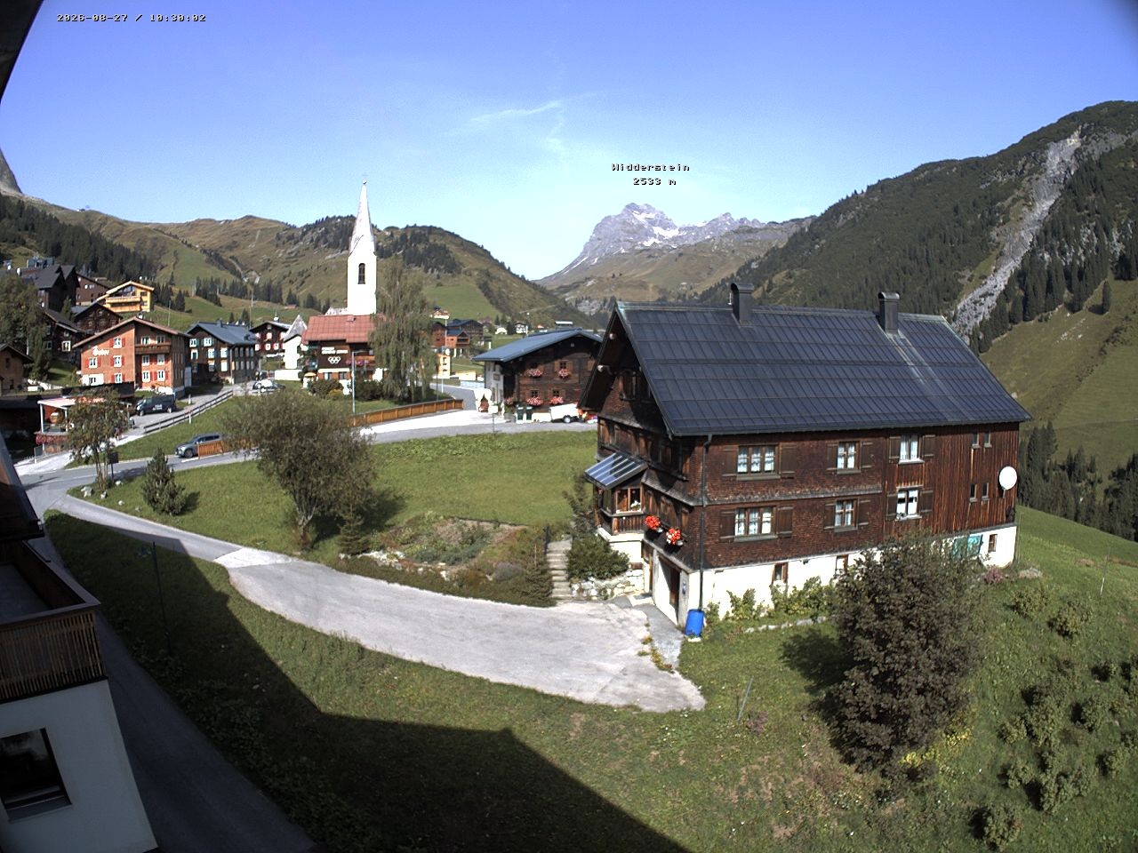 Archiv Foto Webcam Dorfzentrum von Warth
