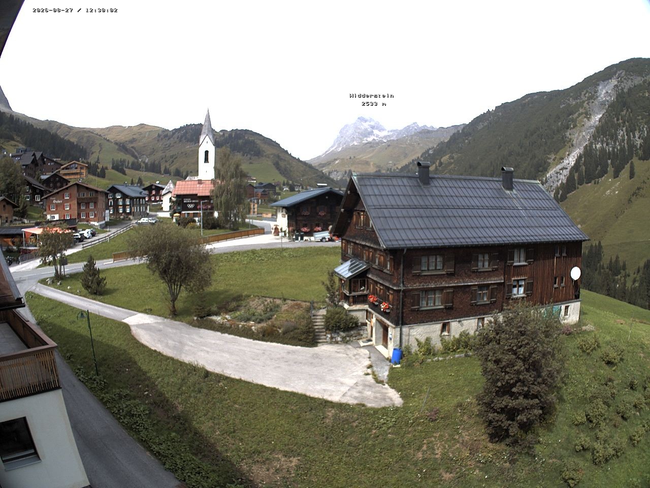 Archiv Foto Webcam Dorfzentrum von Warth