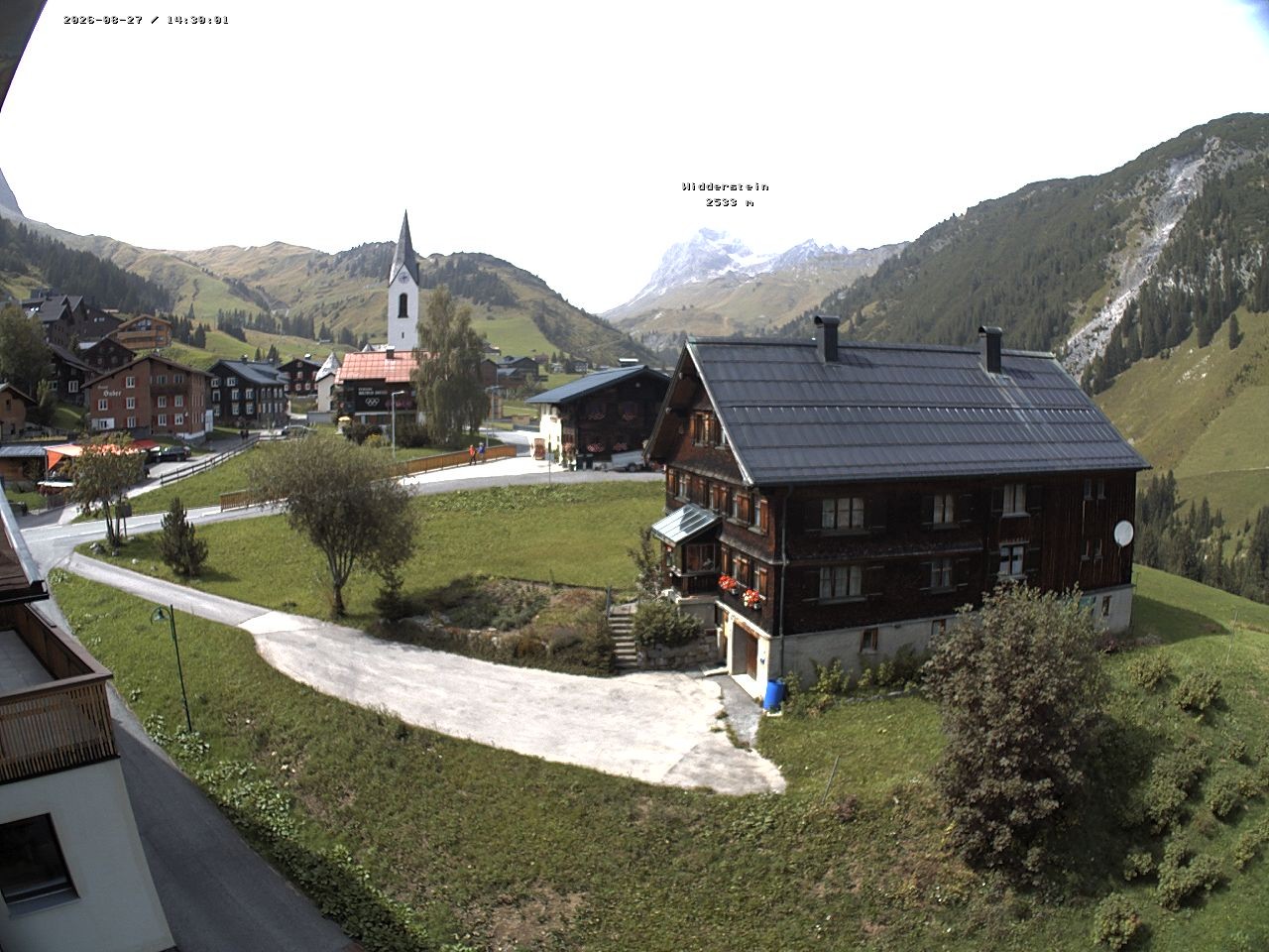 Archiv Foto Webcam Dorfzentrum von Warth