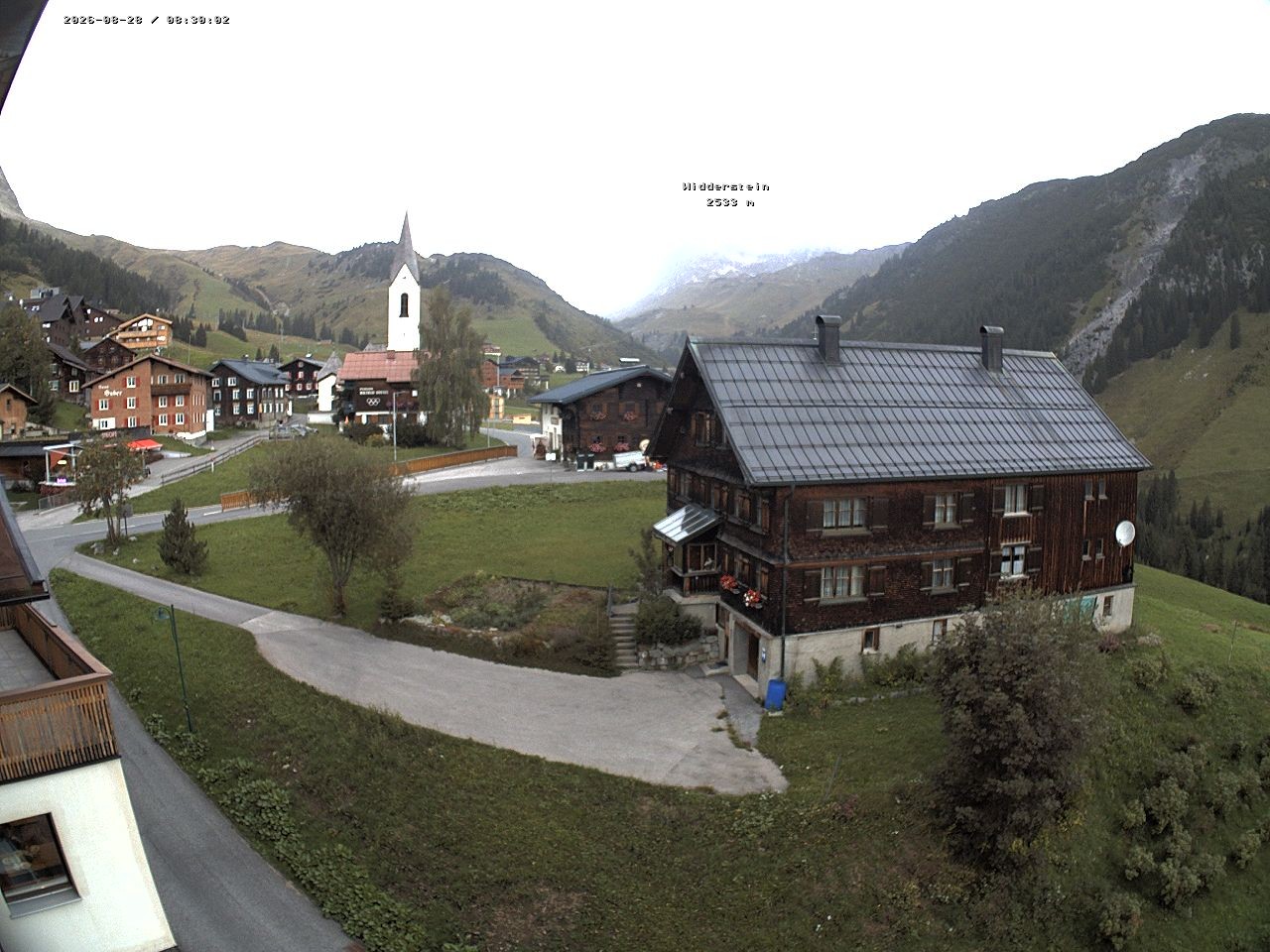 Archiv Foto Webcam Dorfzentrum von Warth